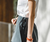 Maden Summer A-line Irregular Wide-leg Women's Skirt Hight Quality Gray Color Women Cargo Skirt
